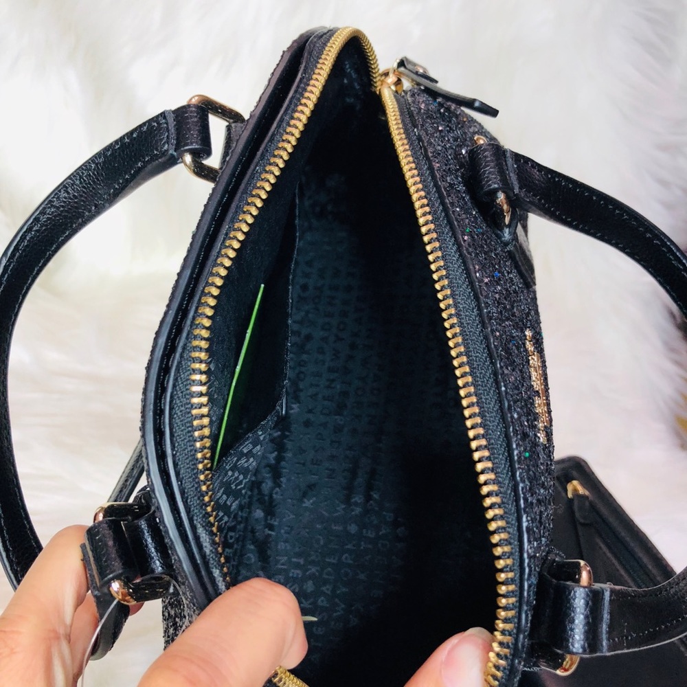 Kate Spade Mini Reiley Glitter Satchel Wallet Set - Picture 6 of 8